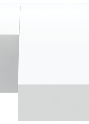 Buitenwandlampen 2 st LED met sensors gegoten aluminium wit