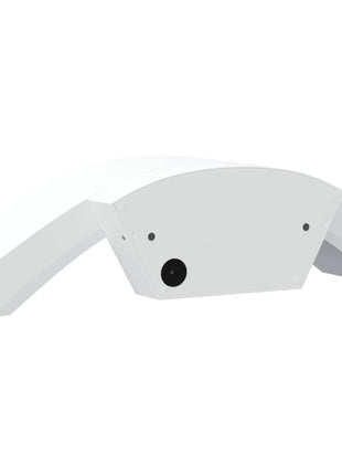 Buitenwandlampen 2 st LED met sensors gegoten aluminium wit