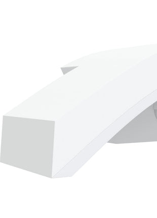 Buitenwandlampen 2 st LED met sensors gegoten aluminium wit