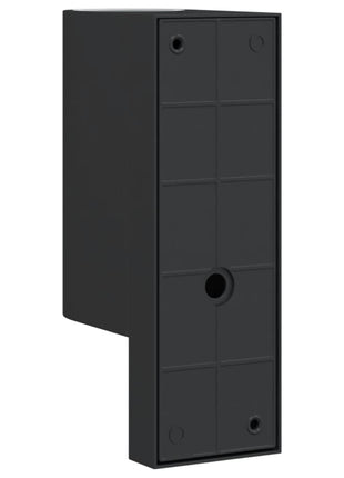 Buitenwandlampen 2 st met sensors gegoten aluminium zwart