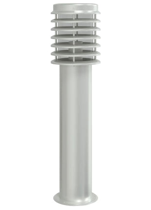 Buitenvloerlamp 60 cm roestvrijstaal zilverkleurig