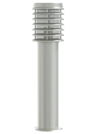 Buitenvloerlamp 60 cm roestvrijstaal zilverkleurig
