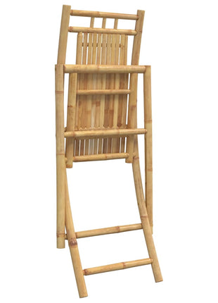 Tuinstoelen 4 st inklapbaar 46x66x99 bamboe