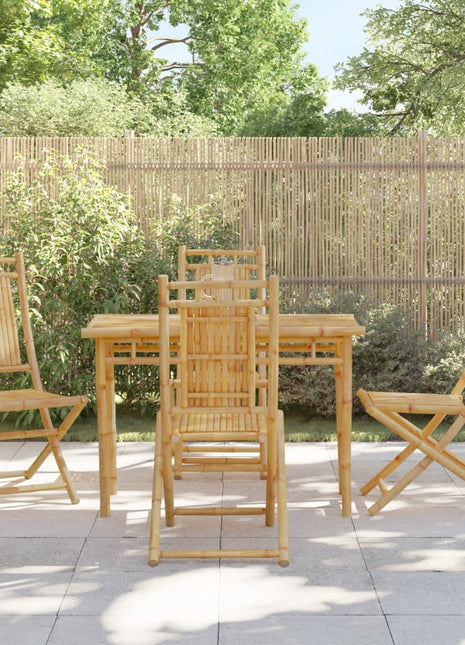 Tuinstoelen 4 st inklapbaar 46x66x99 bamboe