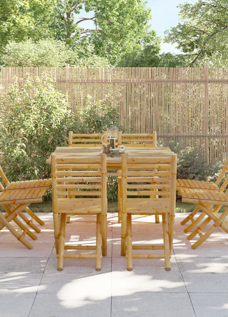 Tuinstoelen 8 st inklapbaar 43x54x88 bamboe