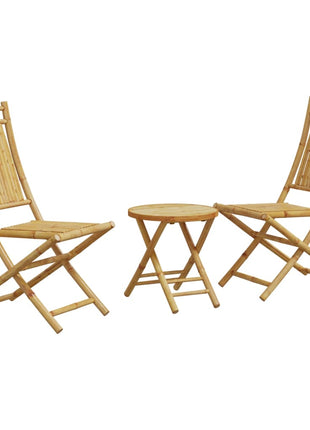 3-delige Bistroset bamboe