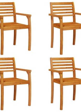 Tuinstoelen 4 st 59x55x85 cm massief acaciahout