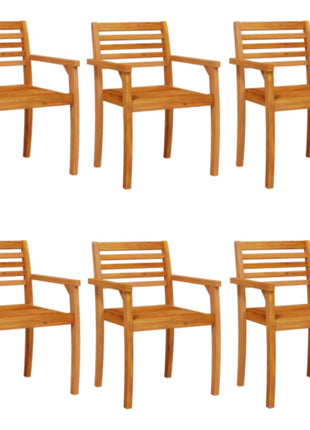 Tuinstoelen 6 st 59x55x85 cm massief acaciahout