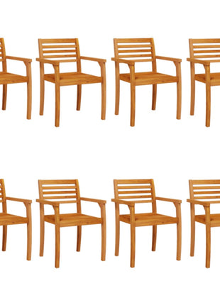 Tuinstoelen 8 st 59x55x85 cm massief acaciahout
