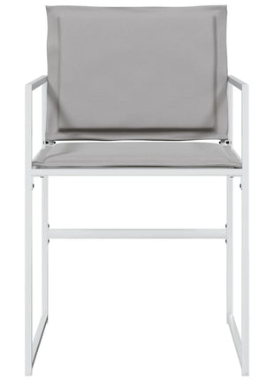 Tuinstoelen 4 st met kussens staal en textileen wit