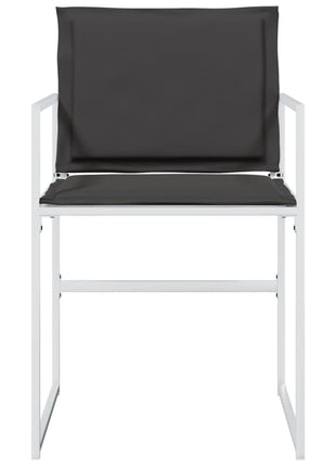 Tuinstoelen 4 st met kussens staal en textileen wit