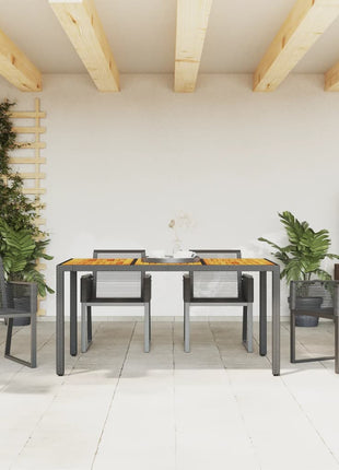 Tuinstoelen 4 st poly rattan zwart