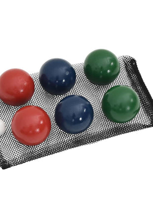 8-delige Jeu de boules ballenset en draagtas massief grenenhout