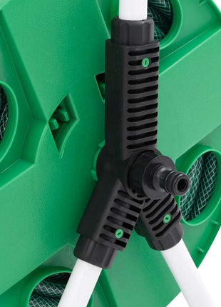 Slanghaspel met slangkoppelset 0,75" 20 m vrijstaand PVC groen