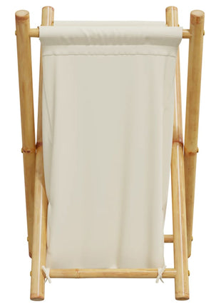 Wasmand 41,5x36x63,5 cm bamboe crèmewit