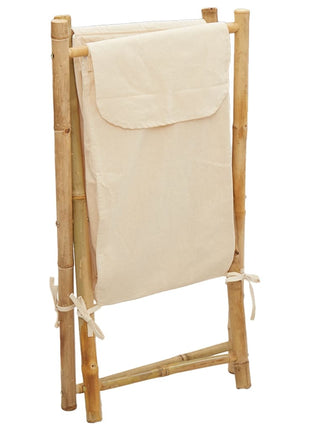 Wasmand 41,5x36x63,5 cm bamboe crèmewit