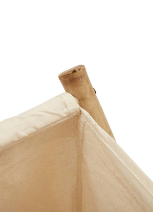 Wasmand 41,5x36x63,5 cm bamboe crèmewit