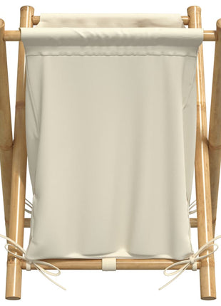Wasmand 45x55x63,5 cm bamboe crèmewit