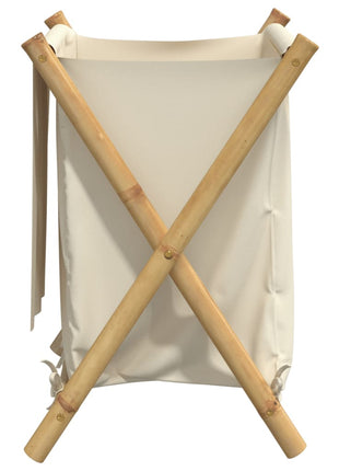 Wasmand 45x55x63,5 cm bamboe crèmewit