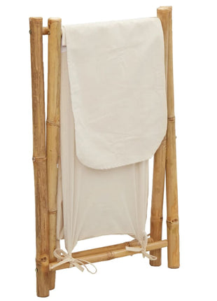 Wasmand 45x55x63,5 cm bamboe crèmewit