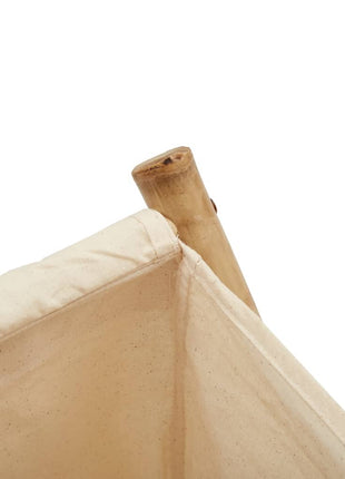 Wasmand 45x55x63,5 cm bamboe crèmewit