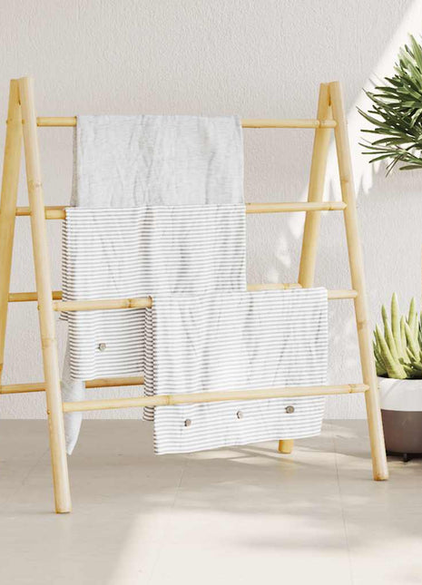 Dubbele Handdoekenladder Met 5 Tredes 50X160 Cm Bamboe