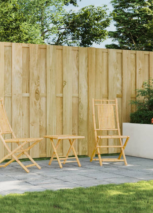 Tuinstoelen 2 st inklapbaar 46x66x99 bamboe