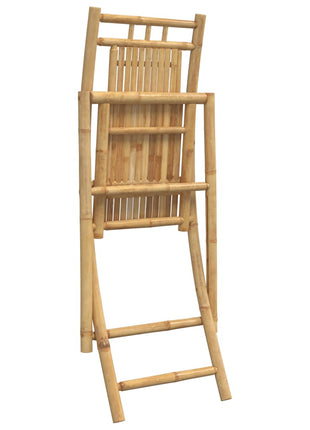 Tuinstoelen 2 st inklapbaar 46x66x99 bamboe