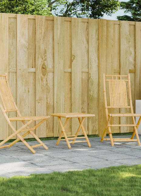 Tuinstoelen 2 st inklapbaar 46x66x99 bamboe