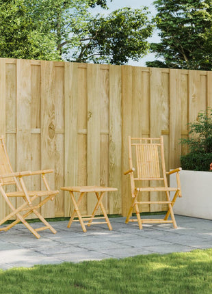 Tuinstoelen 2 st inklapbaar 53x66x99 bamboe