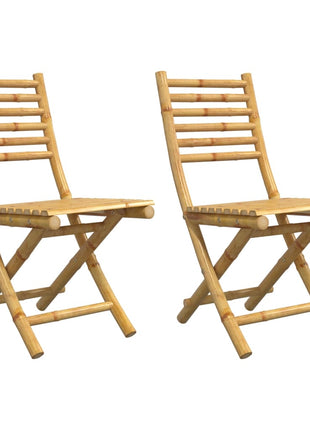 Tuinstoelen 2 st inklapbaar 43x54x88 bamboe