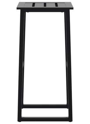 Barkrukken 2 st 38x38x80 cm gepoedercoat staal zwart