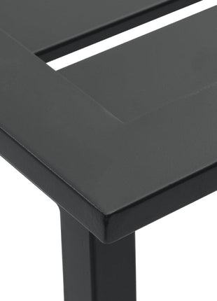 Barkrukken 2 st 38x38x80 cm gepoedercoat staal zwart