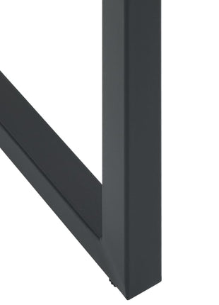 Barkrukken 2 st 38x38x80 cm gepoedercoat staal zwart