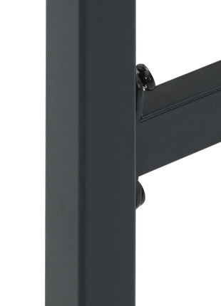Barkrukken 4 st 38x38x80 cm gepoedercoat staal zwart