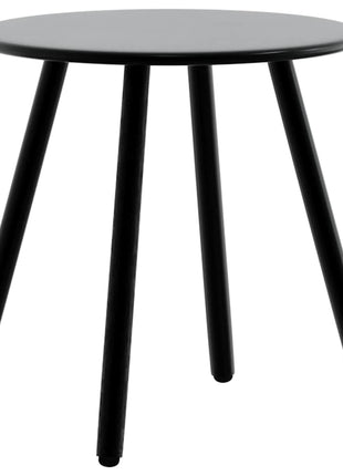 Set tuinstoelen 3-delig poly rattan zwart