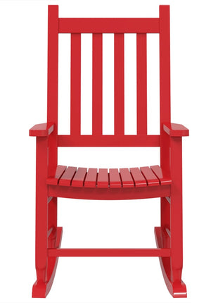 Schommelstoelen 2 st voor kinderen massief populierenhout rood