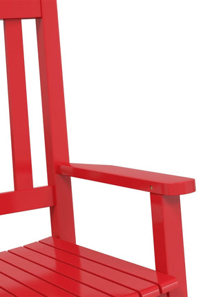 Schommelstoelen 2 st voor kinderen massief populierenhout rood