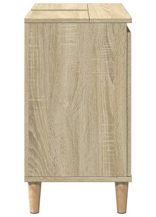 Wastafelkast 58x33x60 cm bewerkt hout sonoma eikenkleurig