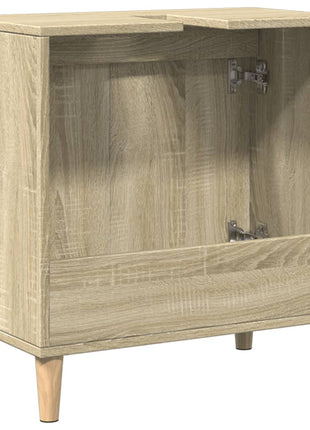 Wastafelkast 58x33x60 cm bewerkt hout sonoma eikenkleurig