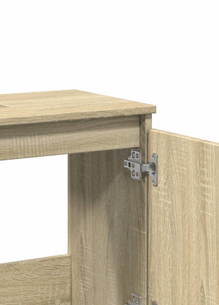 Wastafelkast 58x33x60 cm bewerkt hout sonoma eikenkleurig