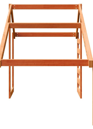 Kinderbedhuisje 188x82x113 cm massief grenenhout wasbruin