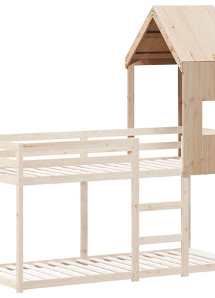 Kinderbedhuisje 60x89x134,5 cm massief grenenhout