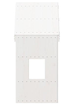 Kinderbedhuisje 60x99x139,5 cm massief grenenhout wit
