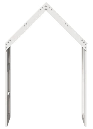 Kinderbedhuisje 60x99x139,5 cm massief grenenhout wit