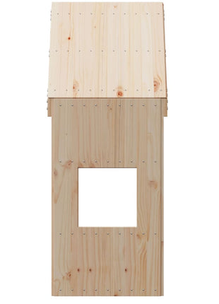 Kinderbedhuisje 55x84x132 cm massief grenenhout