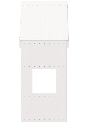 Kinderbedhuisje 55x84x132 cm massief grenenhout wit