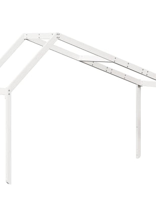 Kinderbedhuisje 213x95,5x144,5 cm massief grenenhout wit