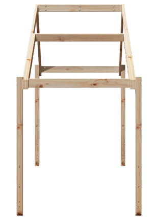 Kinderbedhuisje 213x85,5x144,5 cm massief grenenhout