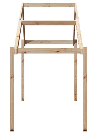 Kinderbedhuisje 203x95,5x142 cm massief grenenhout